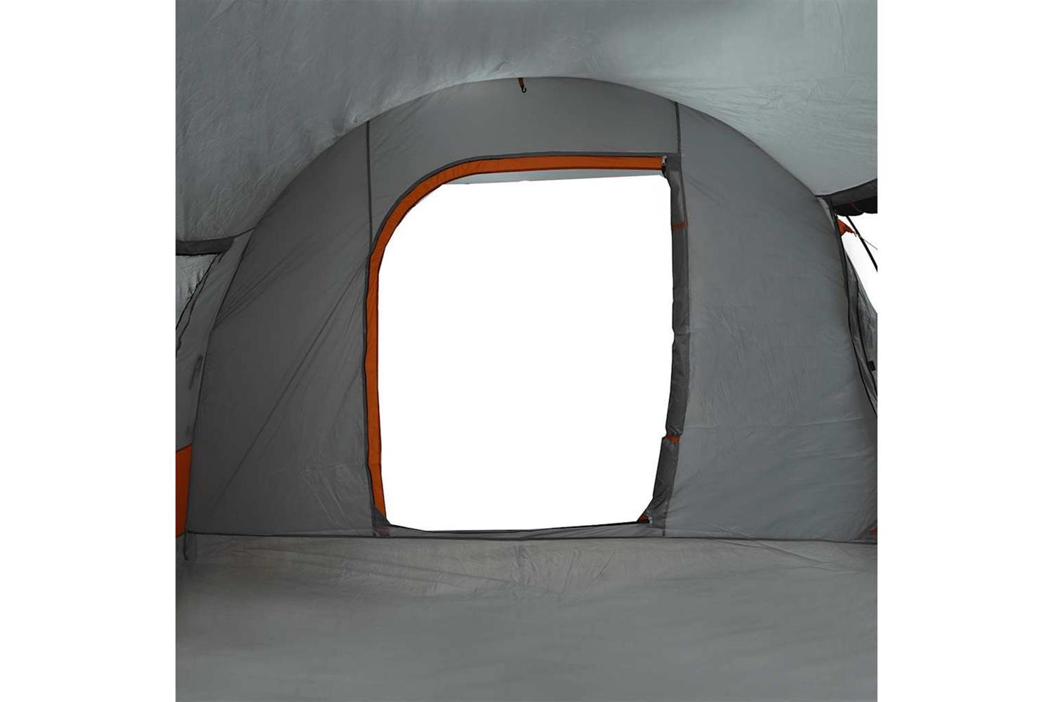 Vidaxl Car Tent 2-person Grey And Orange Waterproof-10