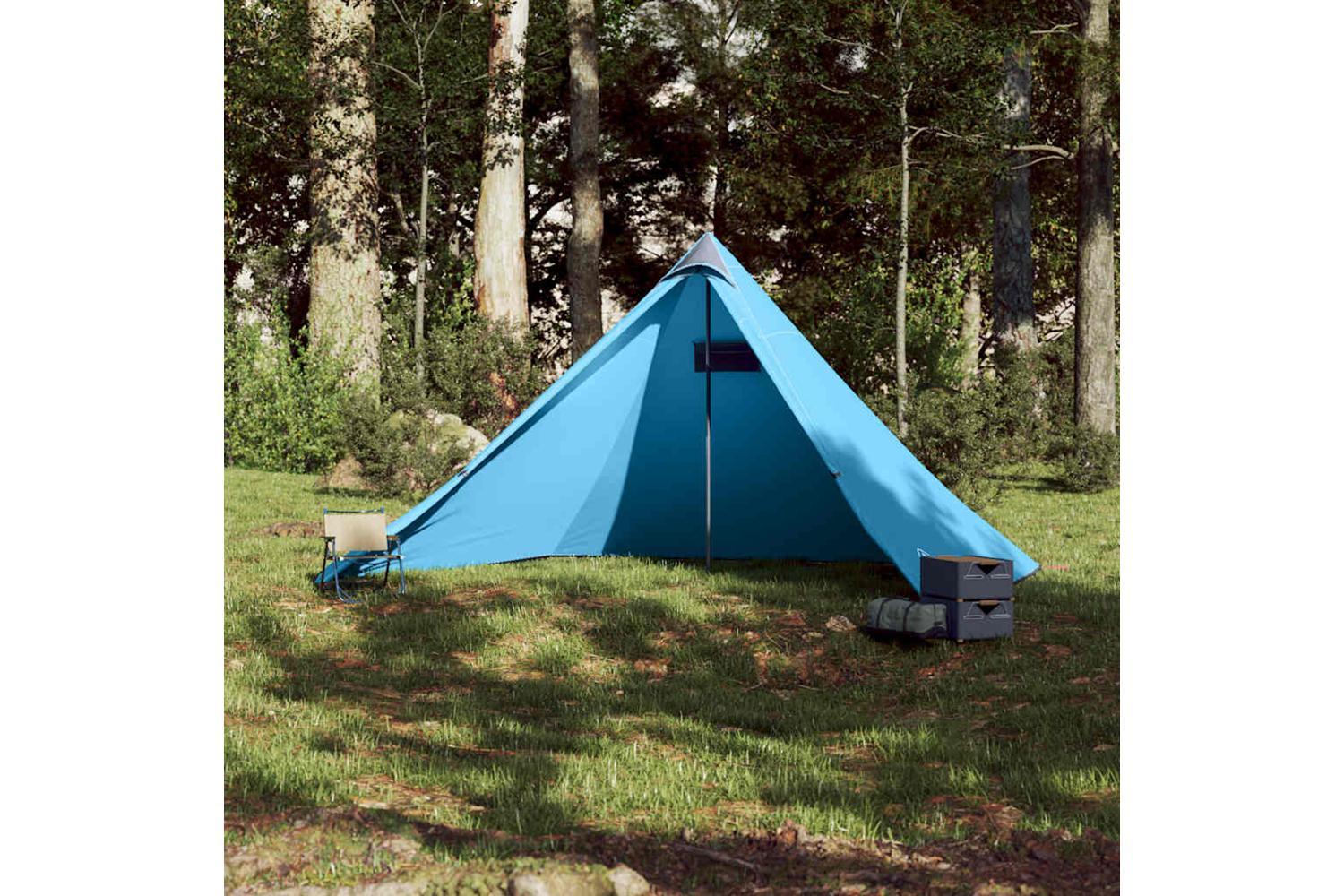 Vidaxl Family Tent Tipi 7-person Blue Waterproof-3