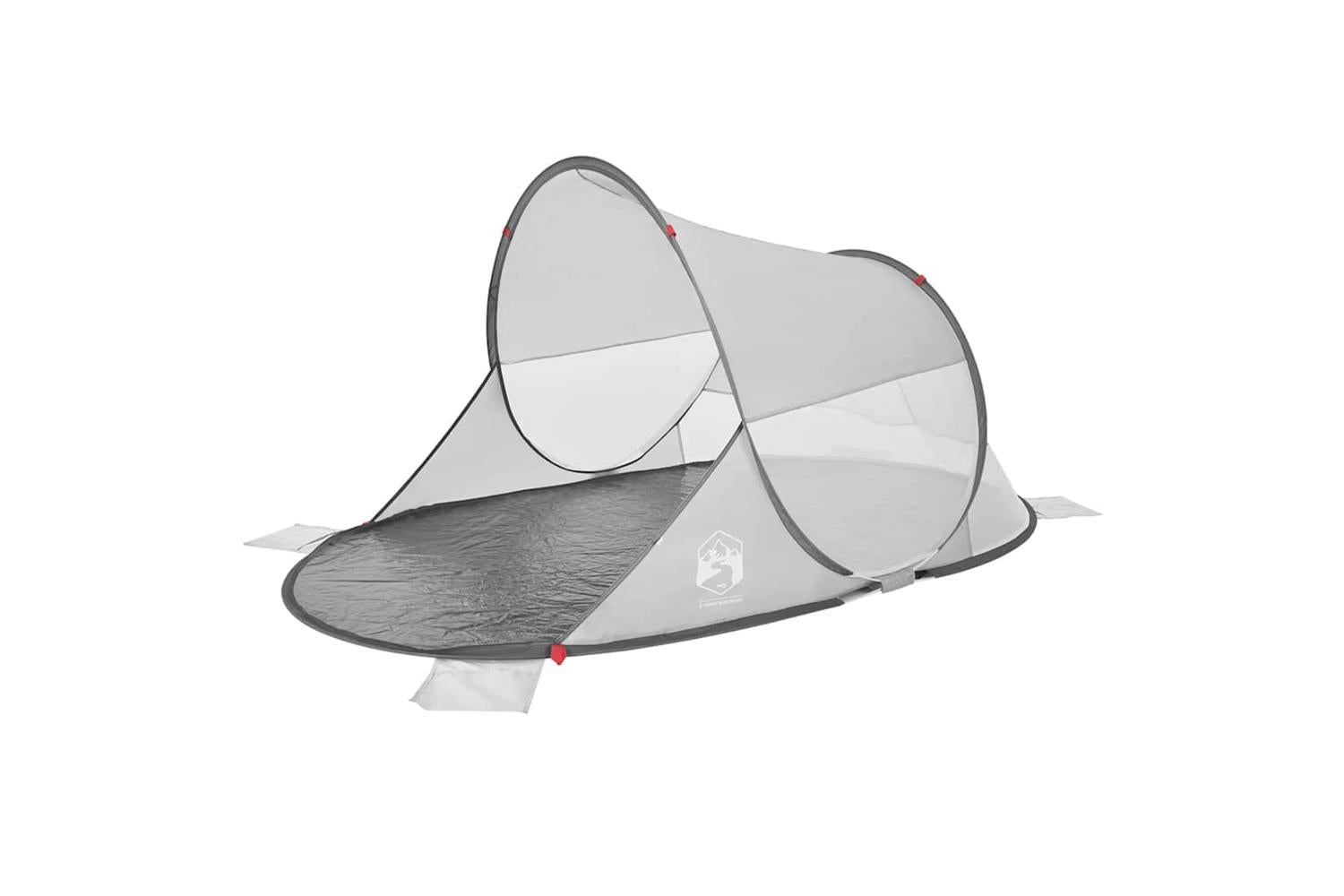 Vidaxl Beach Tent Grey Pop-up Waterproof-2