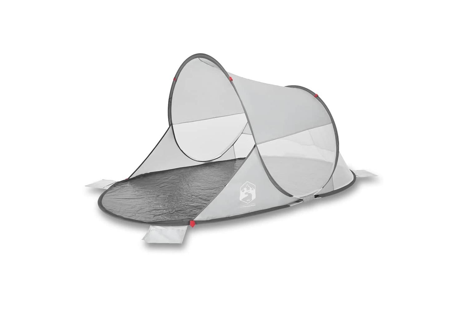 Vidaxl Beach Tent Grey Pop-up Waterproof-4