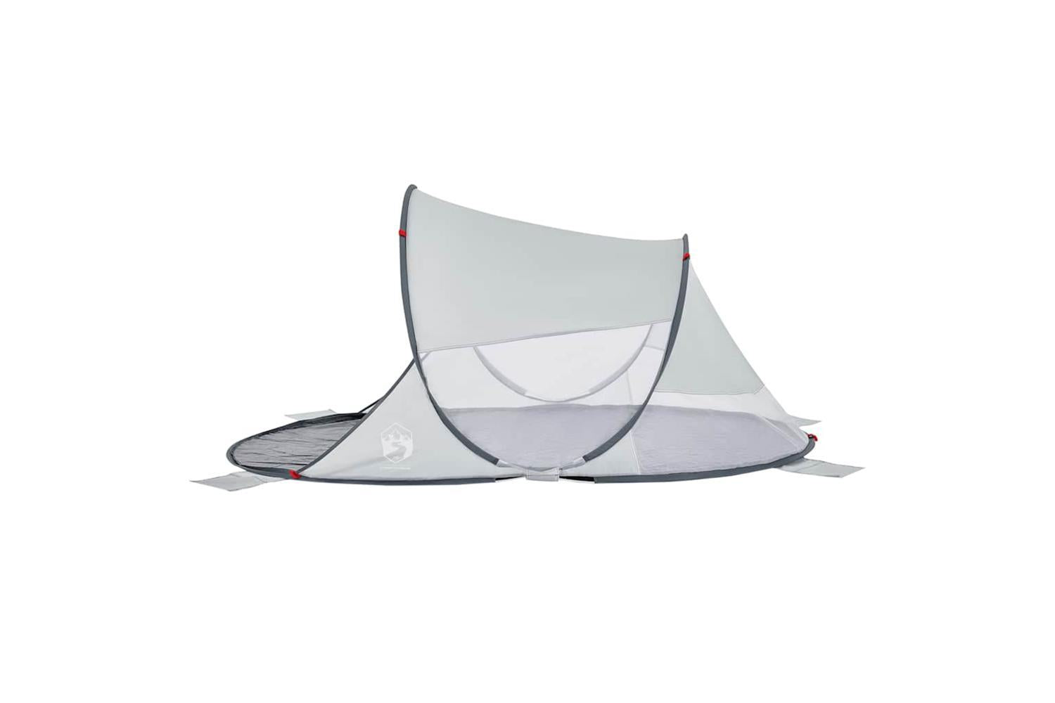Vidaxl Beach Tent Grey Pop-up Waterproof-6