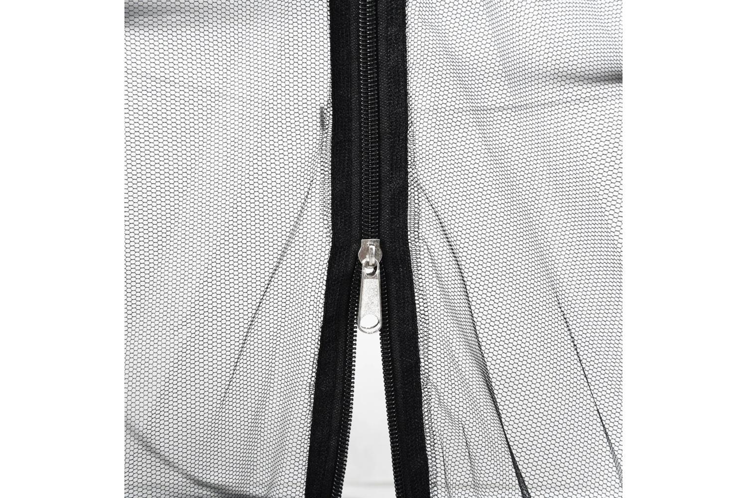 Vidaxl Mosquito Net For Umbrella 220 Mesh Black ÃŽÂ¦330x250 Cm-5