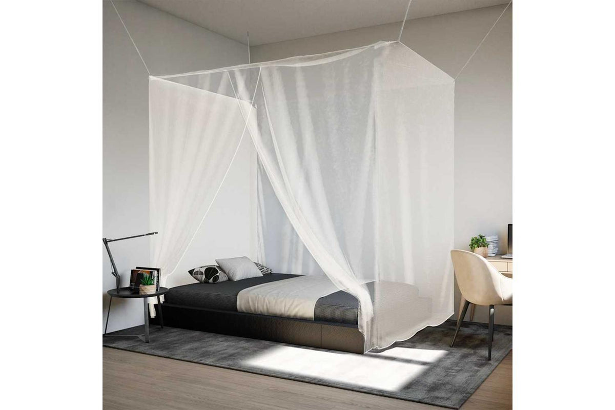 Vidaxl Hanging Mosquito Net 156 Mesh White 220x100x150 Cm-3