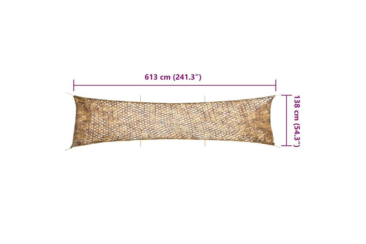 Vidaxl Camouflage Net With Storage Bag 613x138 Cm Sand-7