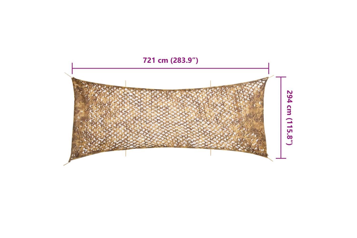Vidaxl Camouflage Net With Storage Bag 721x294 Cm Sand-7