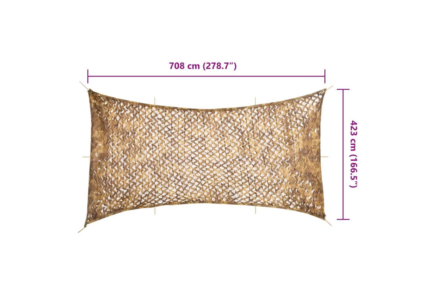 Vidaxl Camouflage Net With Storage Bag 708x423 Cm Sand-7