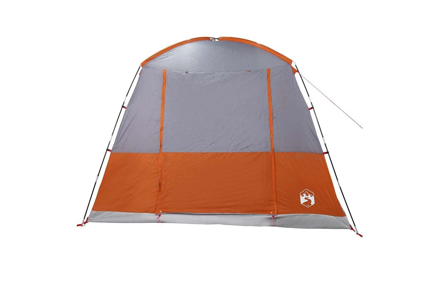 Vidaxl Car Tent 4-person Grey And Orange Waterproof-8