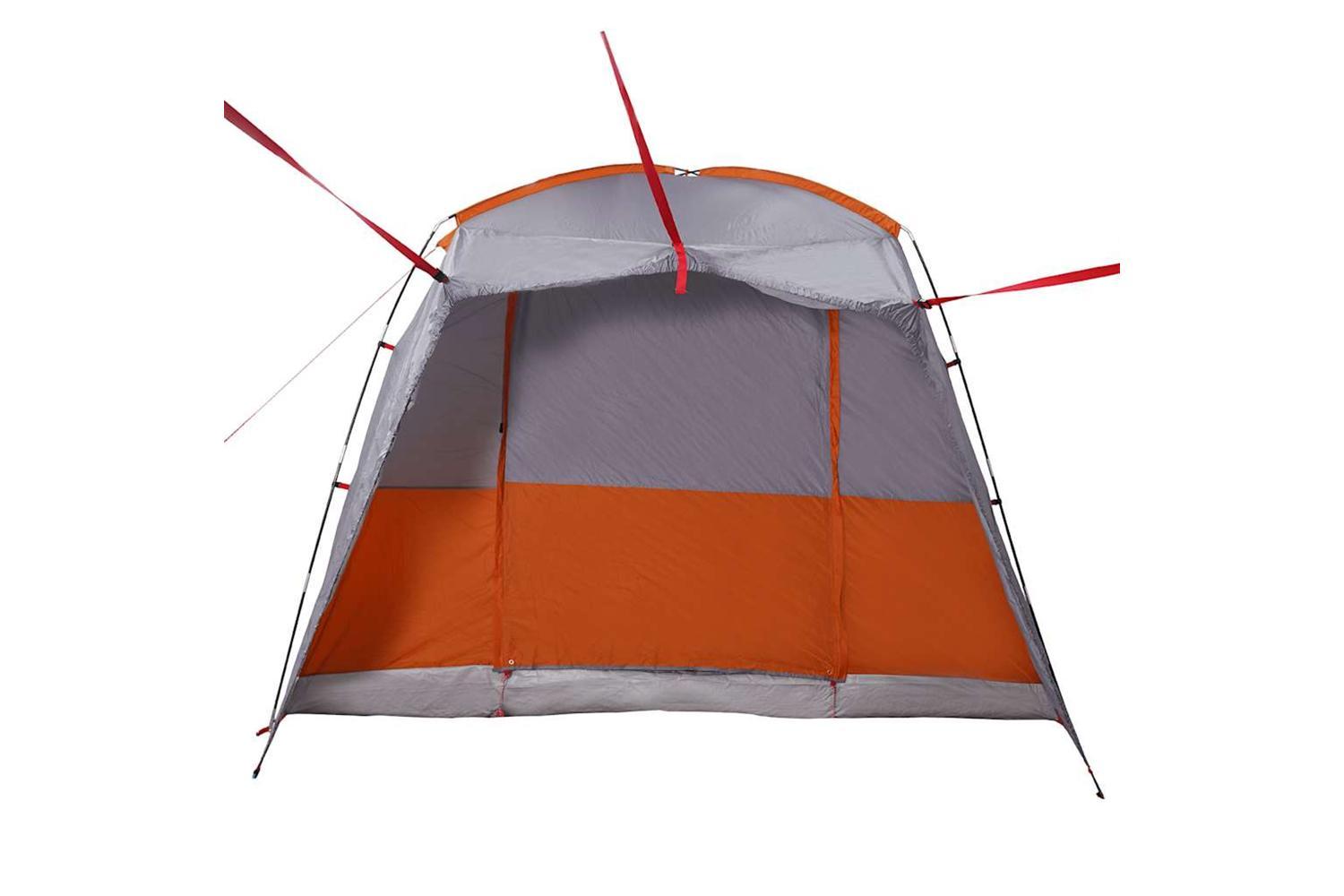 Vidaxl Car Tent 4-person Grey And Orange Waterproof-9