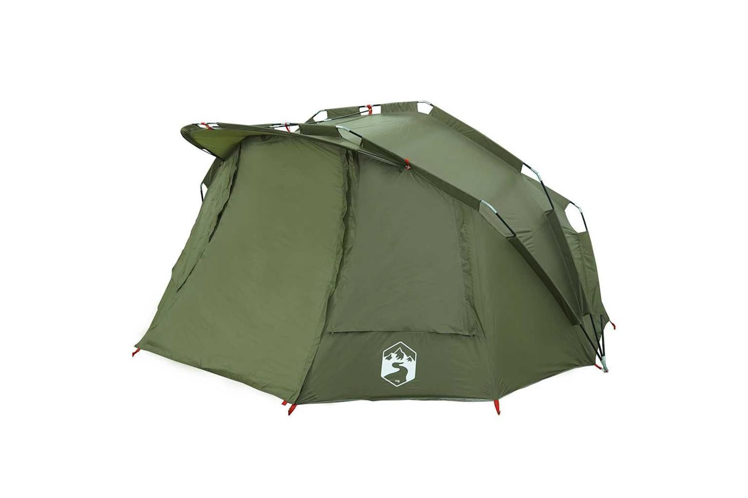 Vidaxl Fishing Tent 5-person Olive Green Waterproof-5