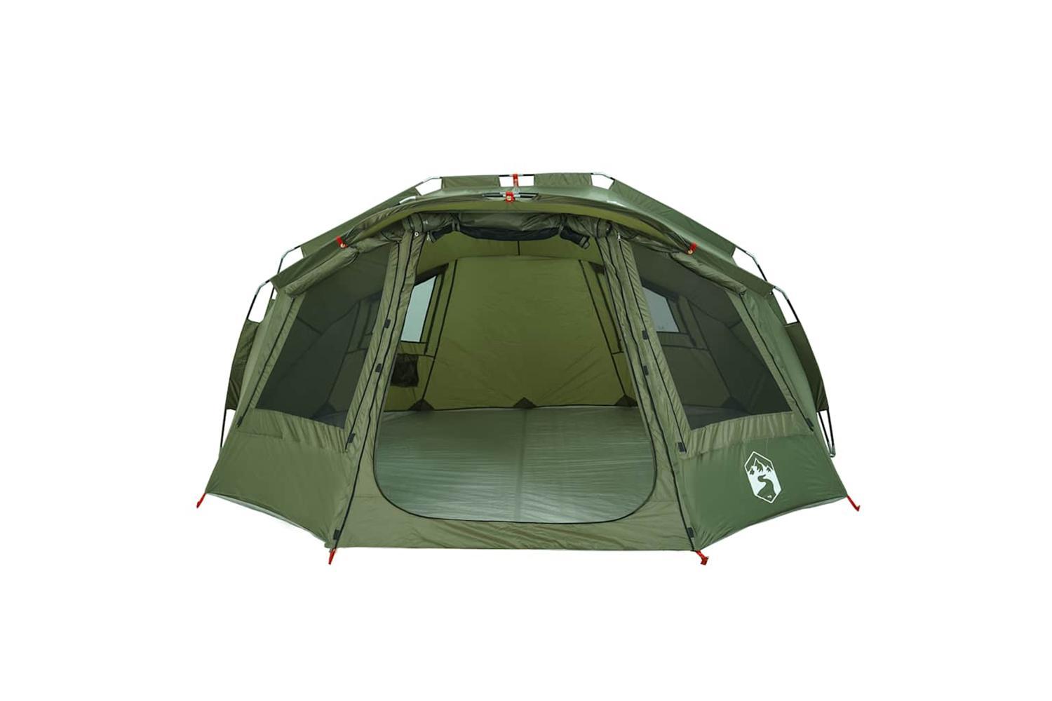Vidaxl Fishing Tent 5-person Olive Green Waterproof-6
