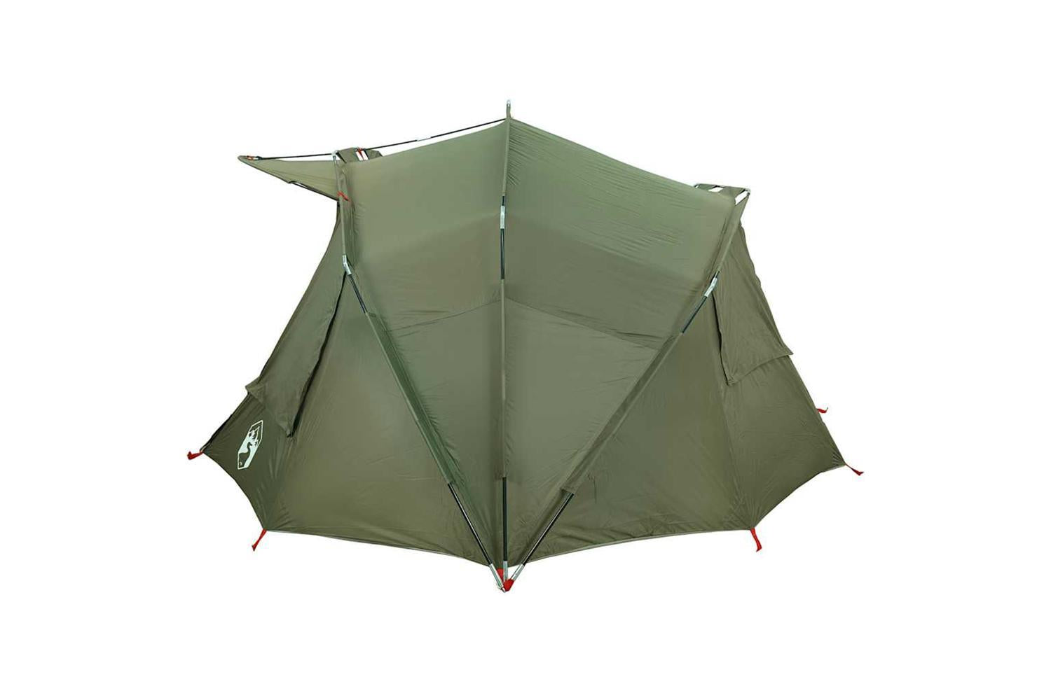 Vidaxl Fishing Tent 5-person Olive Green Waterproof-9