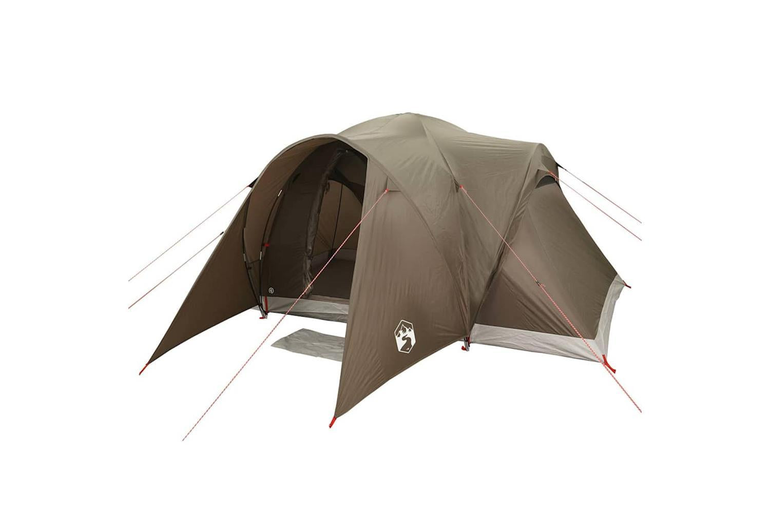 Vidaxl Family Tent Dome 6-person Brown Waterproof-4