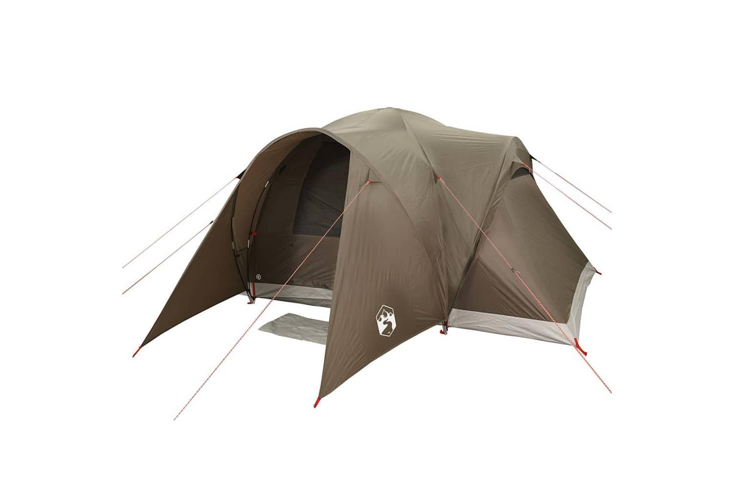 Vidaxl Family Tent Dome 6-person Brown Waterproof-5