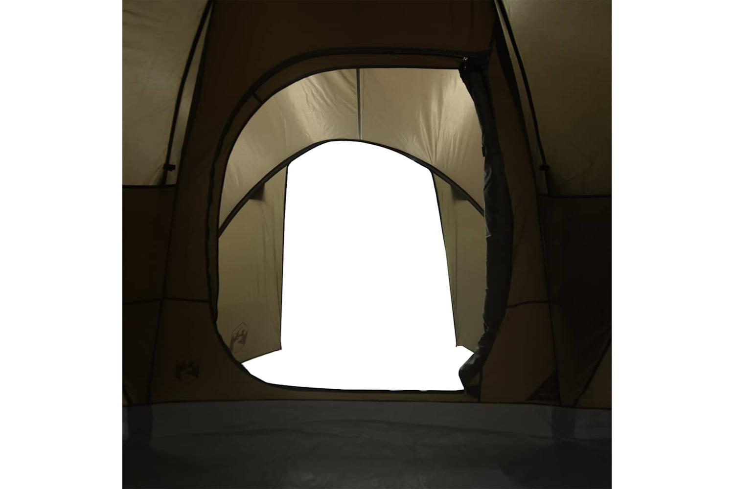 Vidaxl Family Tent Dome 6-person Brown Waterproof-10