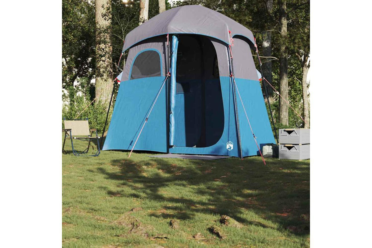 Vidaxl Shower Tent 2-person Blue Waterproof-3