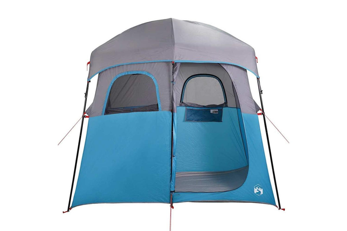 Vidaxl Shower Tent 2-person Blue Waterproof-6