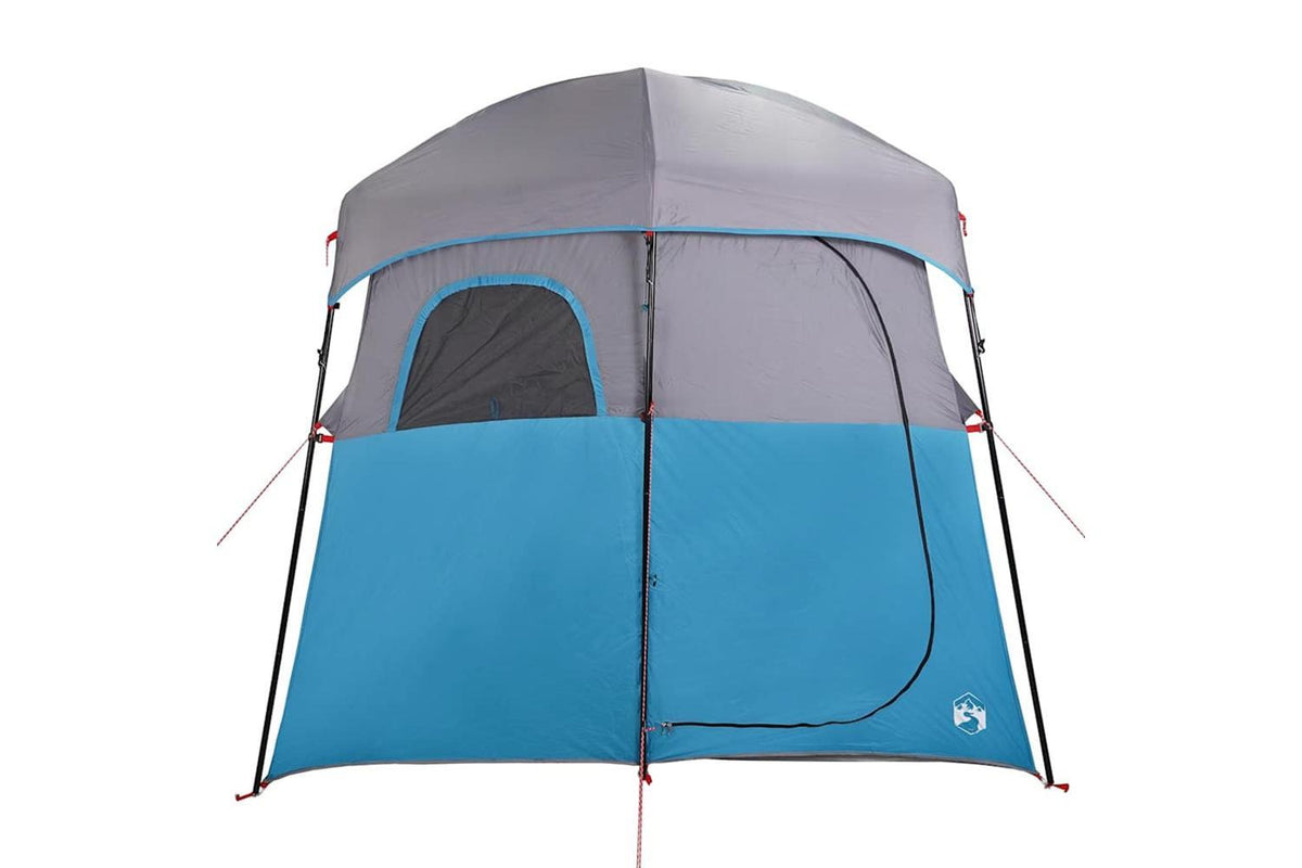 Vidaxl Shower Tent 2-person Blue Waterproof-7