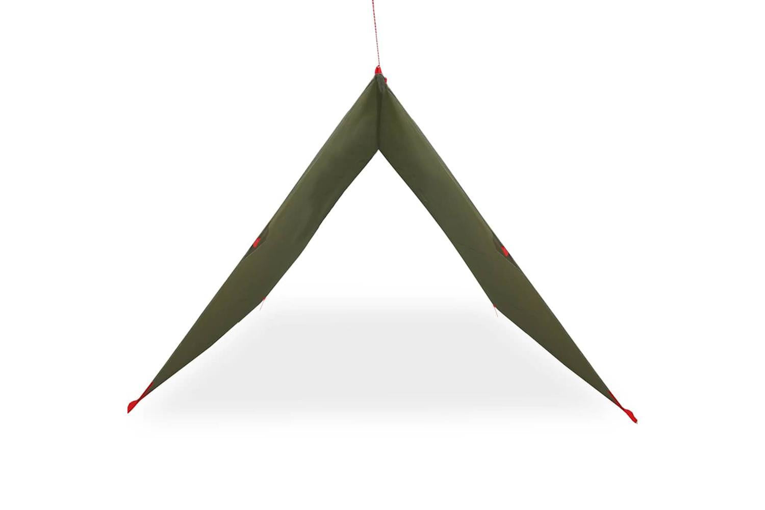 Vidaxl Camping Tarp Olive Green 406x306 Cm Waterproof-4