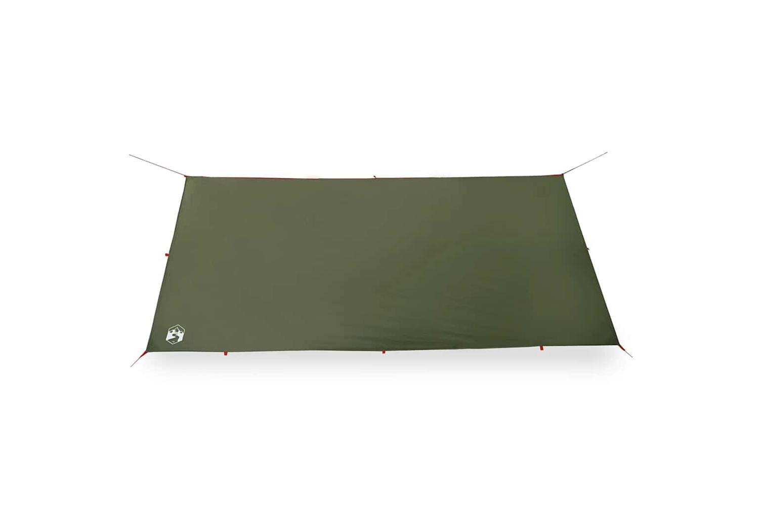 Vidaxl Camping Tarp Olive Green 406x306 Cm Waterproof-5