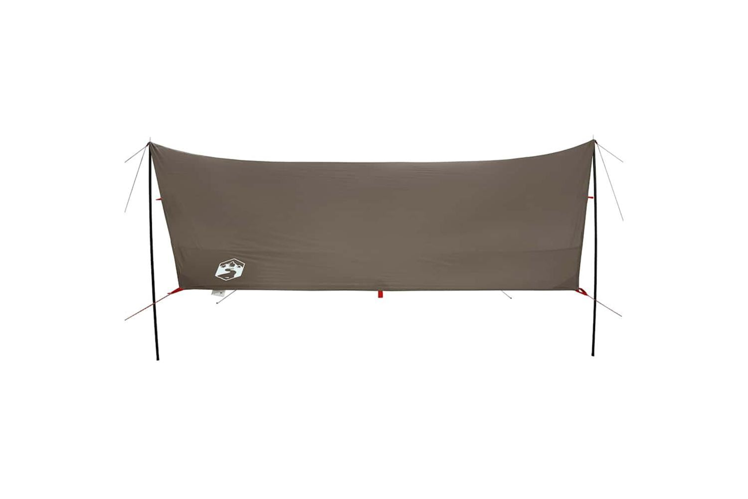 Vidaxl Camping Tarp Brown 438x376x212 Cm Waterproof-5
