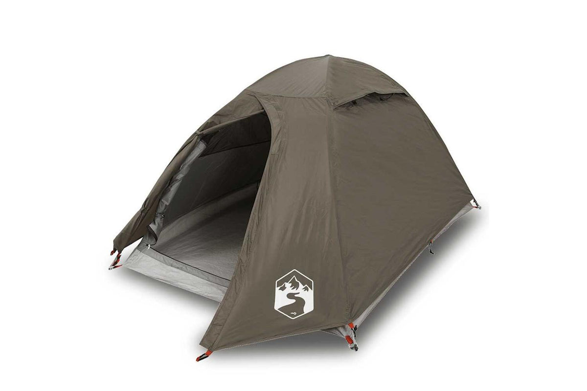 Vidaxl Camping Tent Dome 2-person Brown Waterproof-2