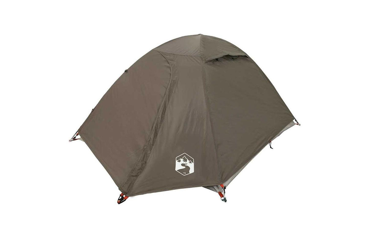 Vidaxl Camping Tent Dome 2-person Brown Waterproof-5