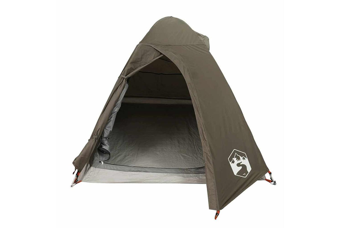 Vidaxl Camping Tent Dome 2-person Brown Waterproof-6