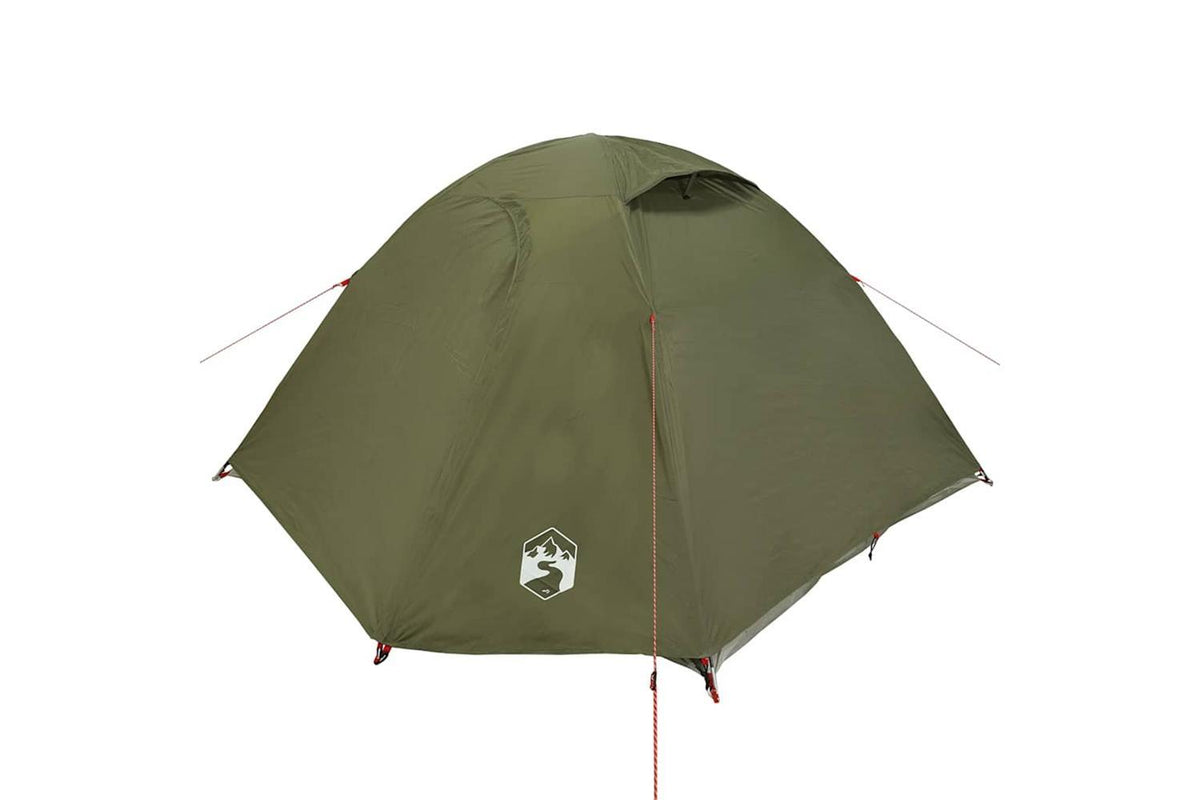 Vidaxl Camping Tent Dome 4-person Olive Green Waterproof-5