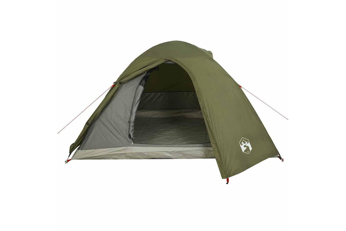 Vidaxl Camping Tent Dome 4-person Olive Green Waterproof-6