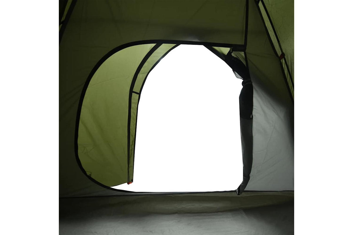 Vidaxl Camping Tent Dome 4-person Olive Green Waterproof-10