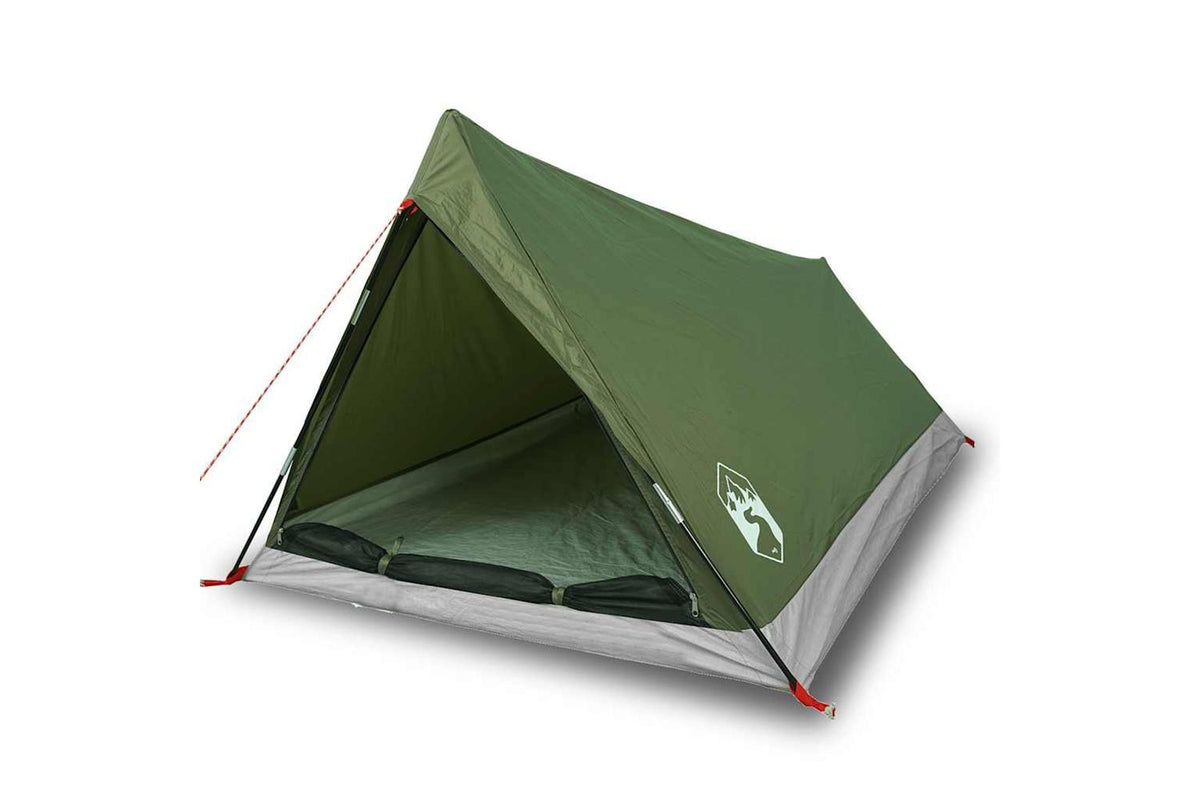 Vidaxl Camping Tent 2-person Olive Green Waterproof-2