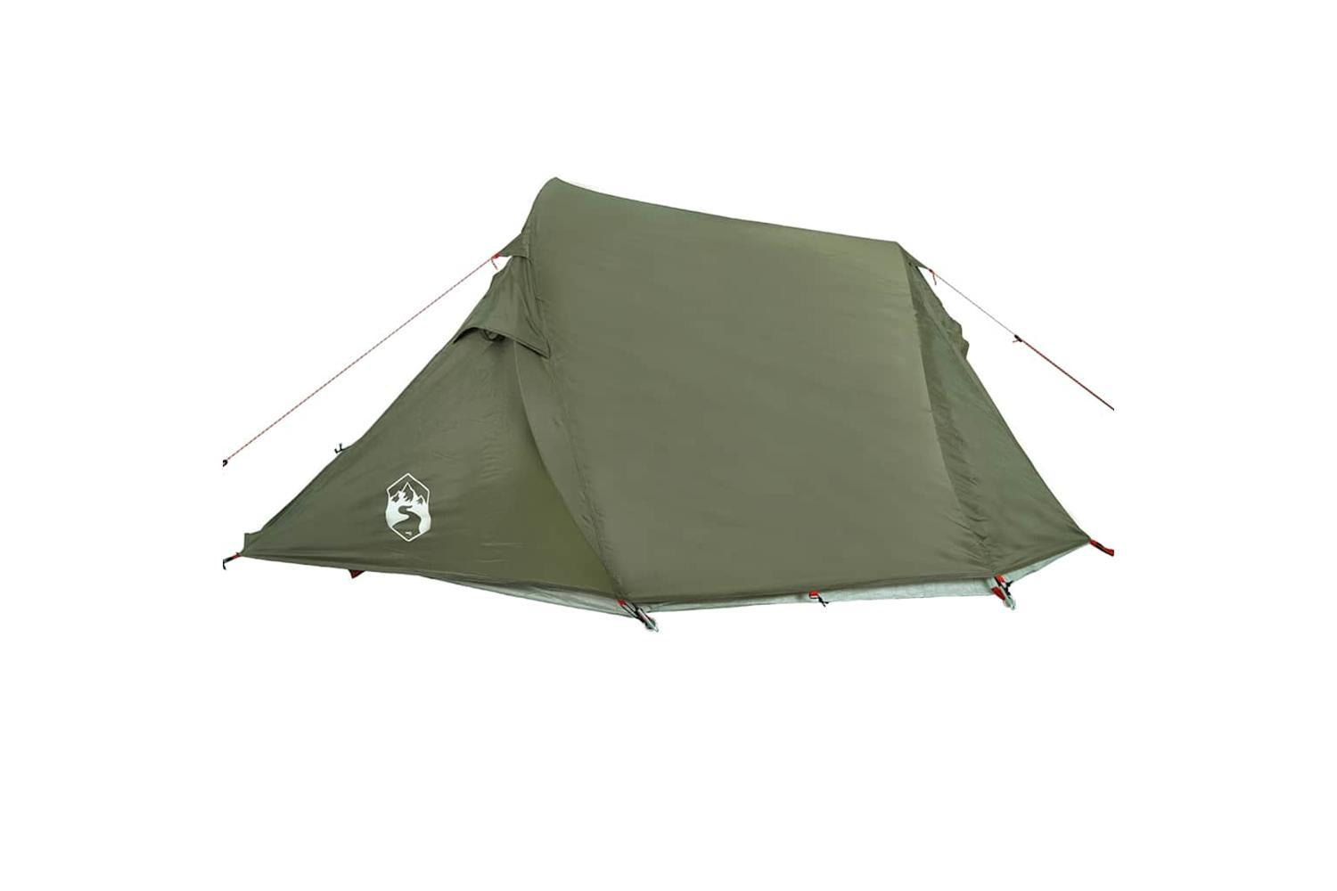 Vidaxl Camping Tent Tunnel 2-person Olive Green Waterproof-8