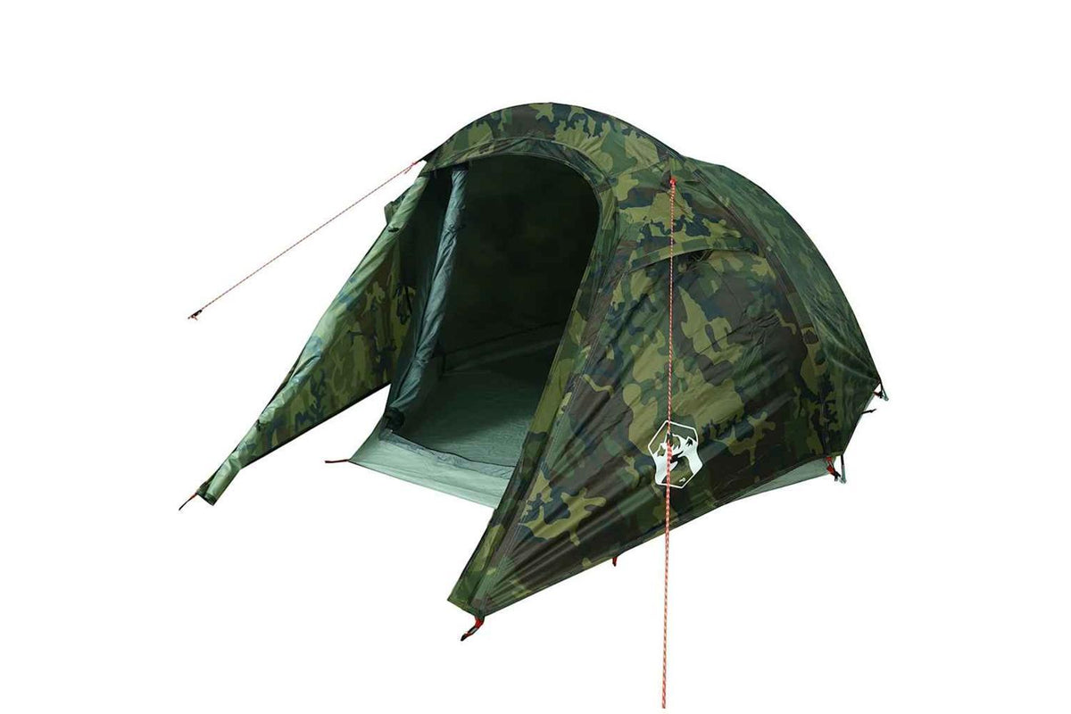 Vidaxl Camping Tent Tunnel 2-person Camouflage Waterproof-4