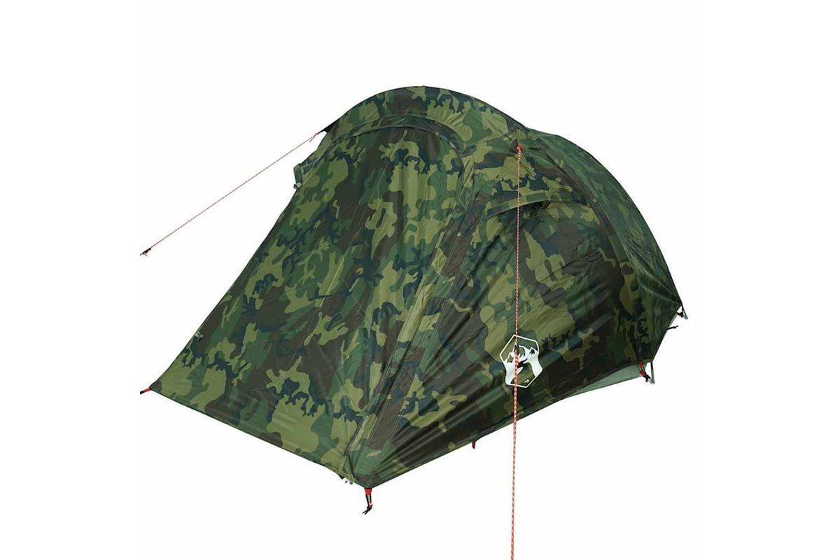 Vidaxl Camping Tent Tunnel 2-person Camouflage Waterproof-5