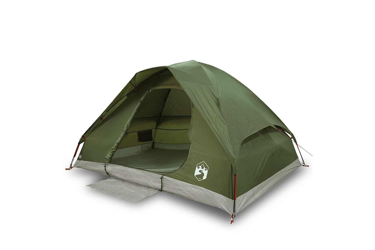 Vidaxl Camping Tent Dome 2-person Olive Green Waterproof-2