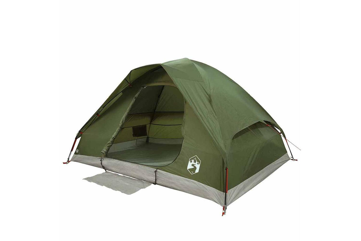 Vidaxl Camping Tent Dome 2-person Olive Green Waterproof-4