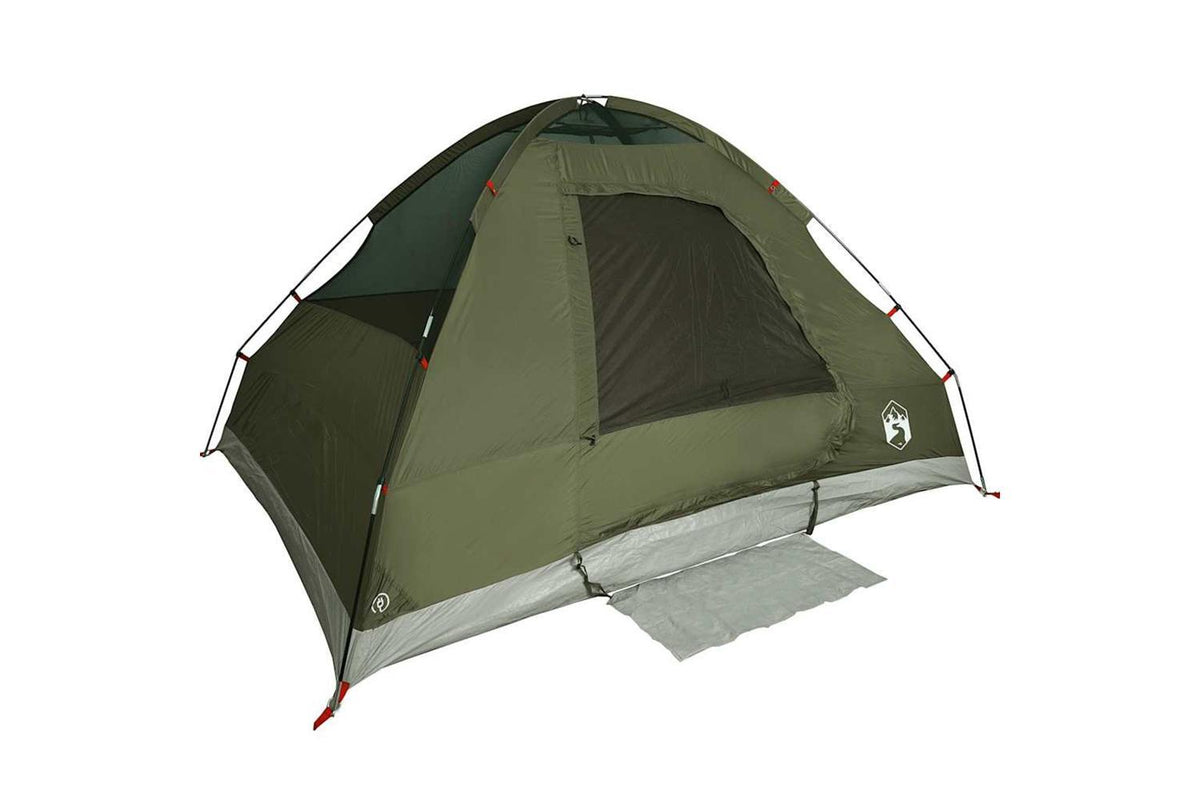 Vidaxl Camping Tent Dome 2-person Olive Green Waterproof-5