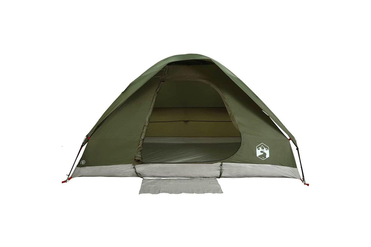 Vidaxl Camping Tent Dome 2-person Olive Green Waterproof-7