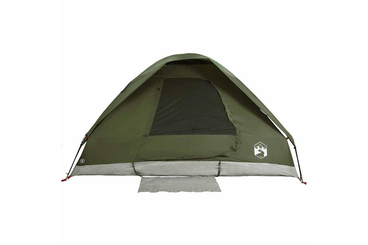 Vidaxl Camping Tent Dome 2-person Olive Green Waterproof-8