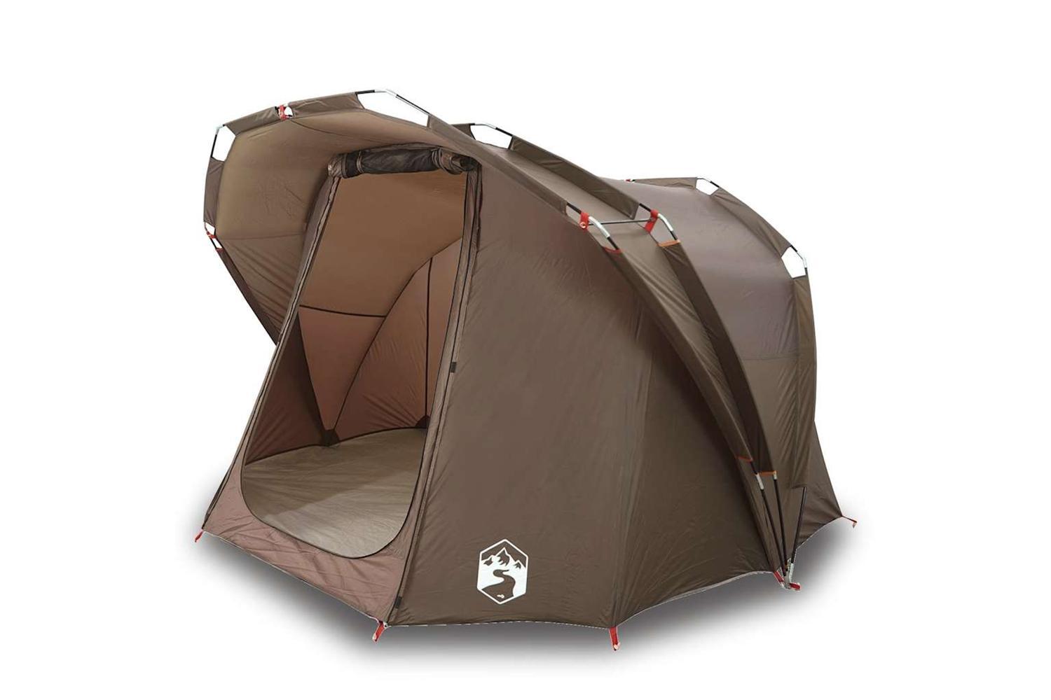 Vidaxl Fishing Tent 4-person Brown Waterproof-2