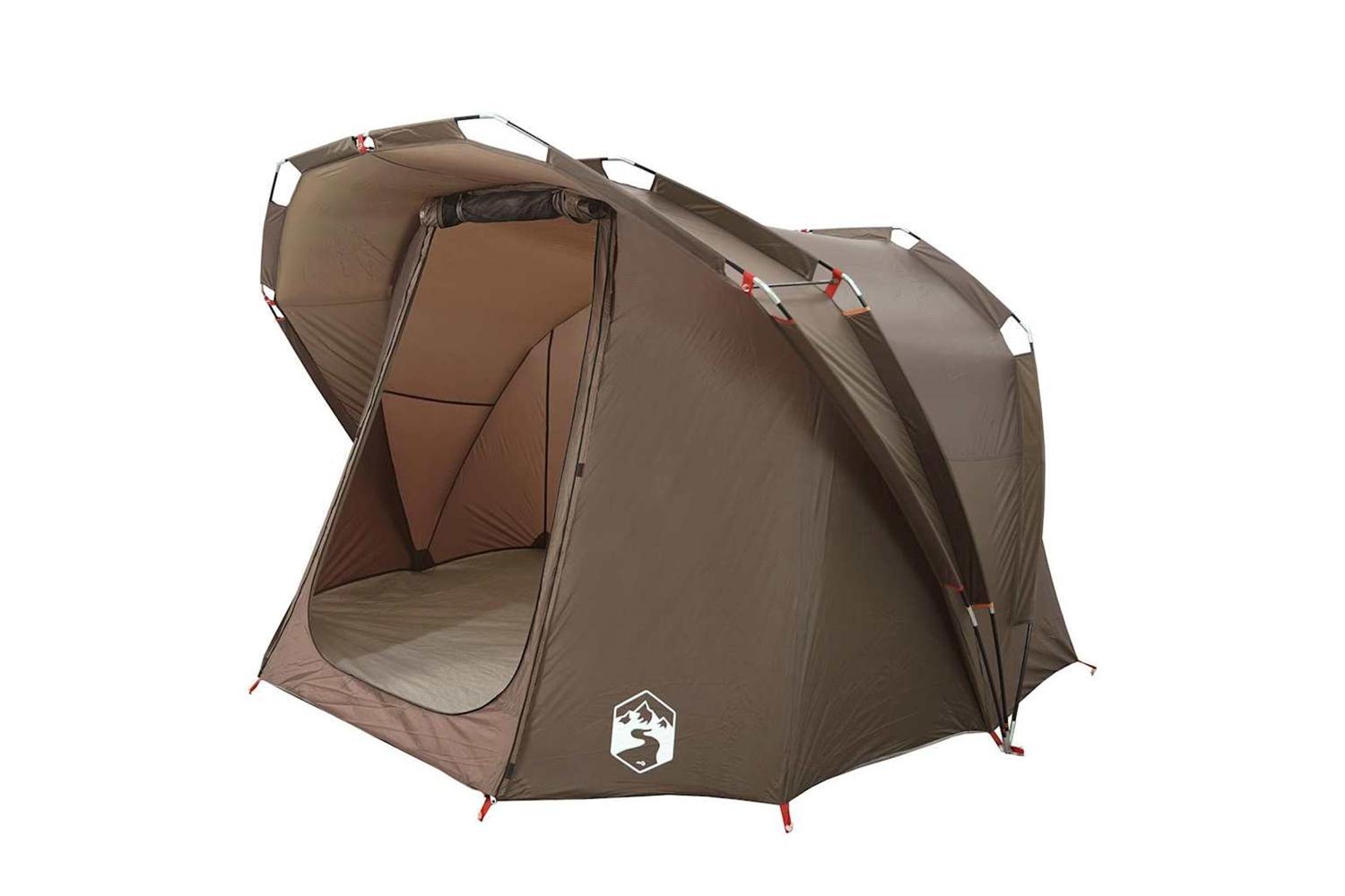 Vidaxl Fishing Tent 4-person Brown Waterproof-4