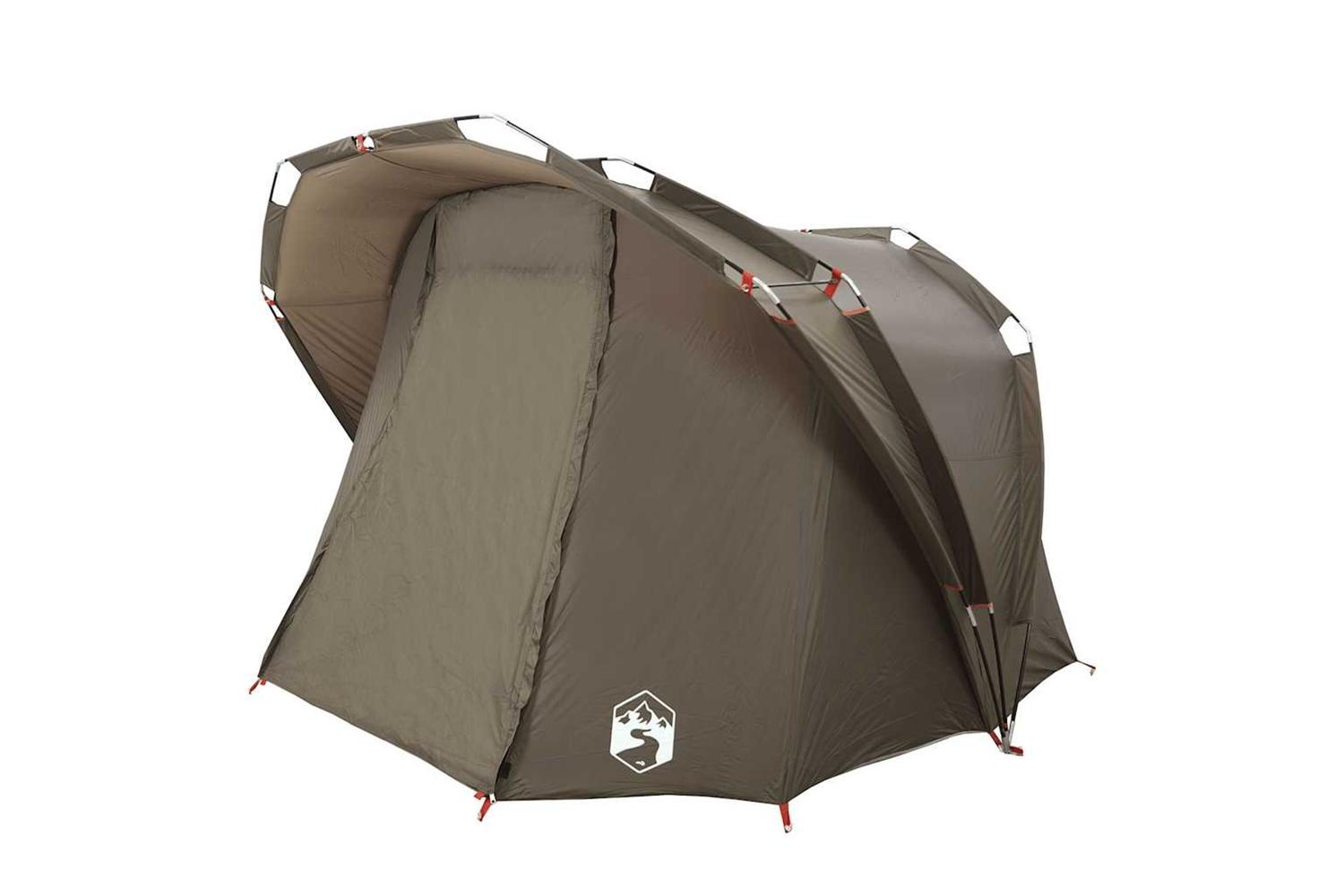 Vidaxl Fishing Tent 4-person Brown Waterproof-5