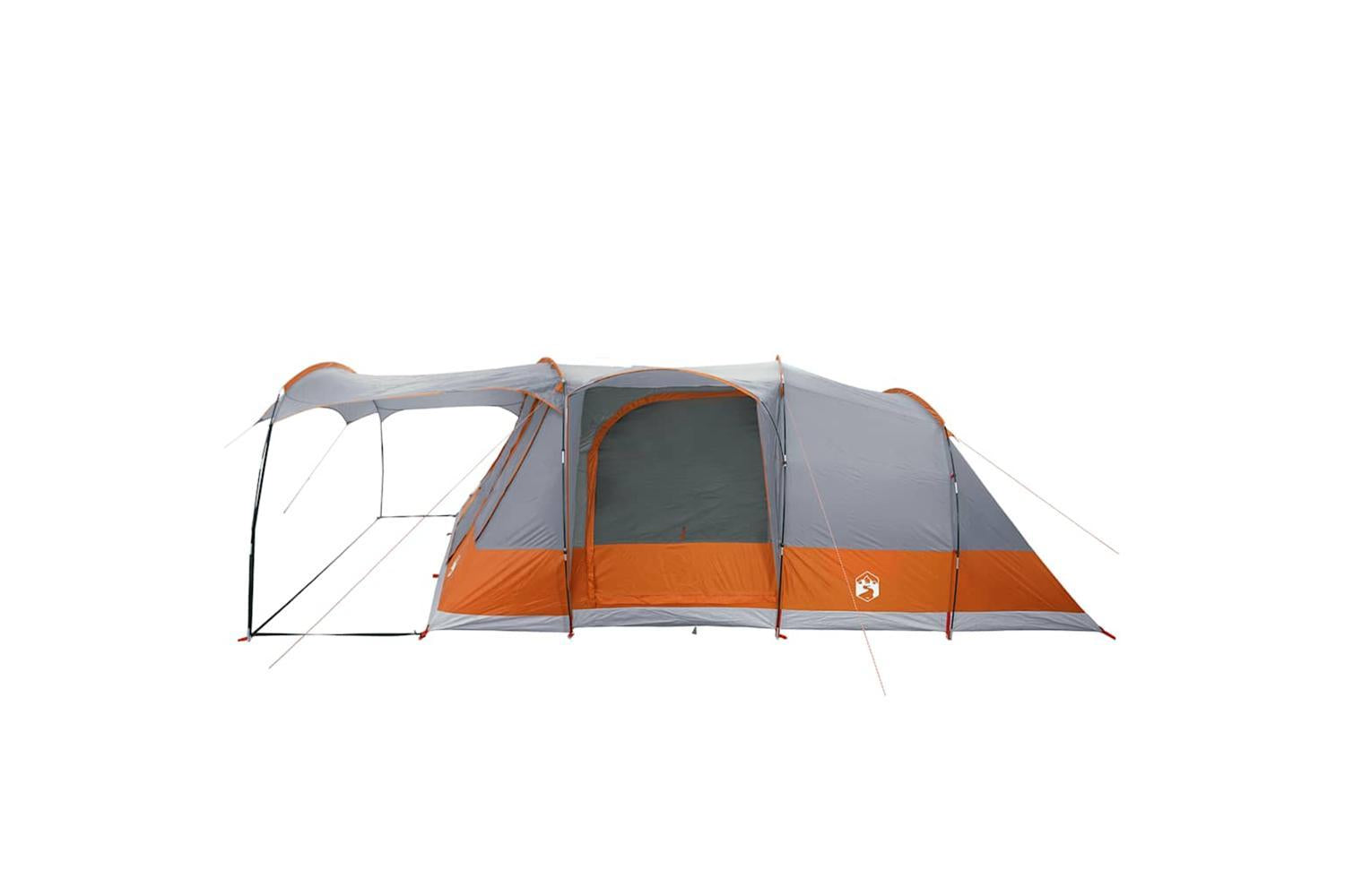 Vidaxl Camping Tent Tunnel 5-person Grey And Orange Waterproof-9