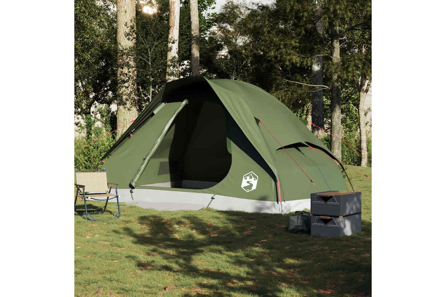 Vidaxl Family Tent Dome 6-person Olive Green Waterproof-3