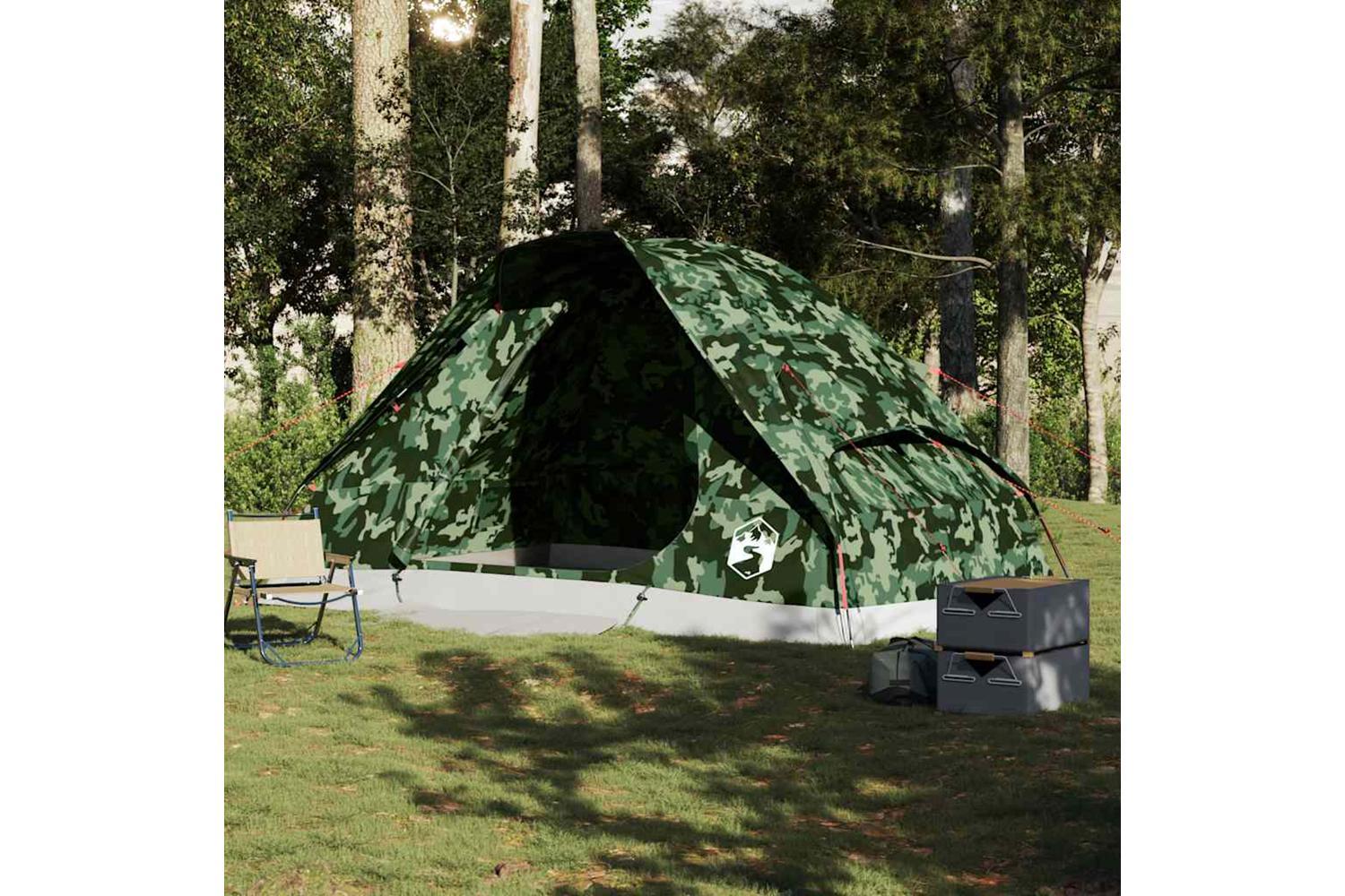 Vidaxl Family Tent Dome 6-person Camouflage Waterproof-3