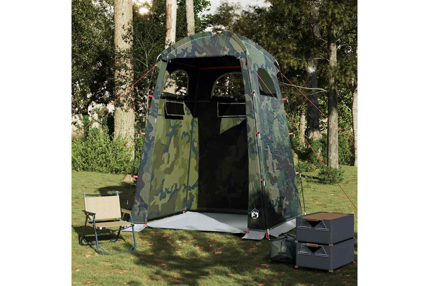 Vidaxl Shower Tent Camouflage Waterproof-3
