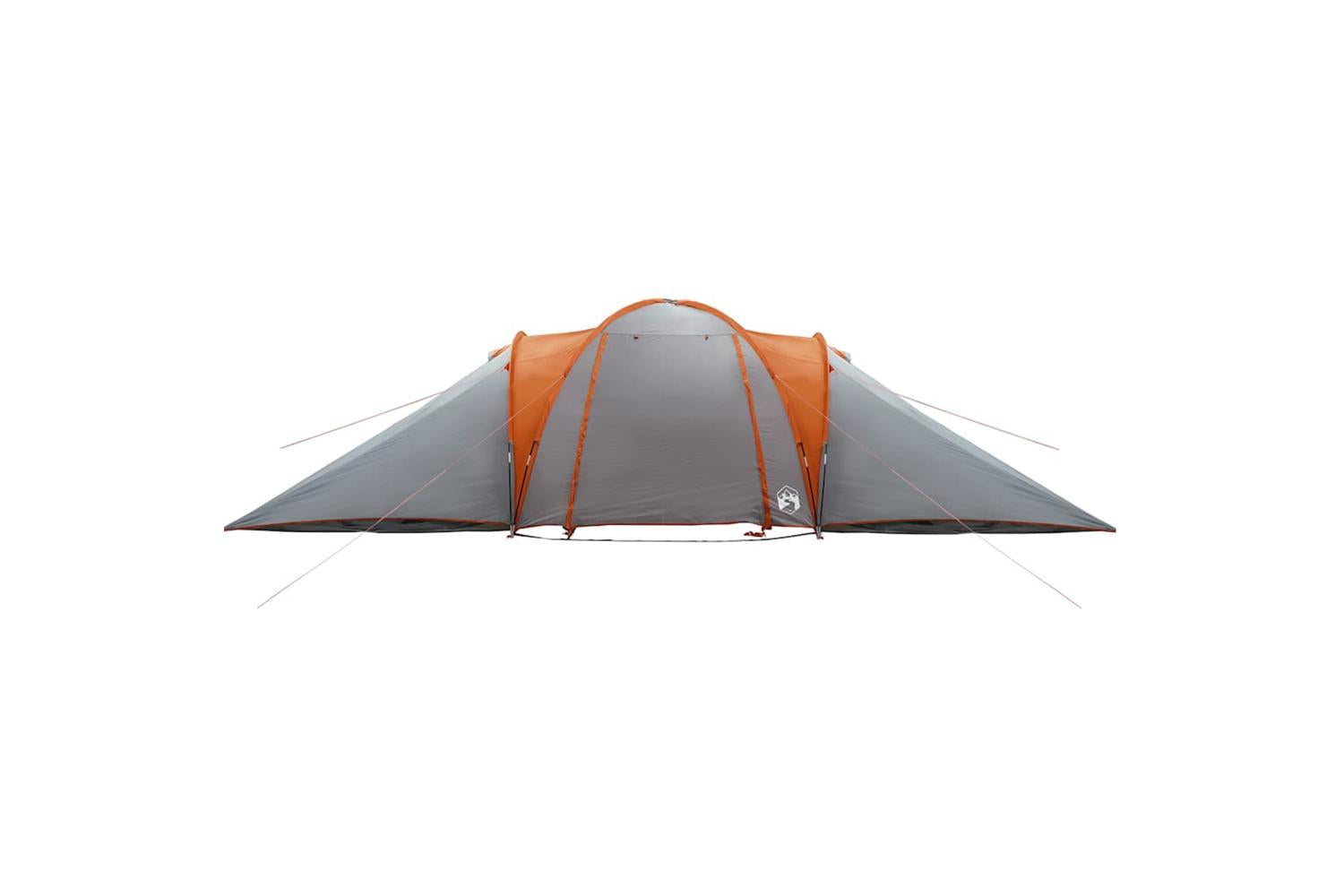 Vidaxl Family Tent Dome 6-person Grey And Orange Waterproof-7