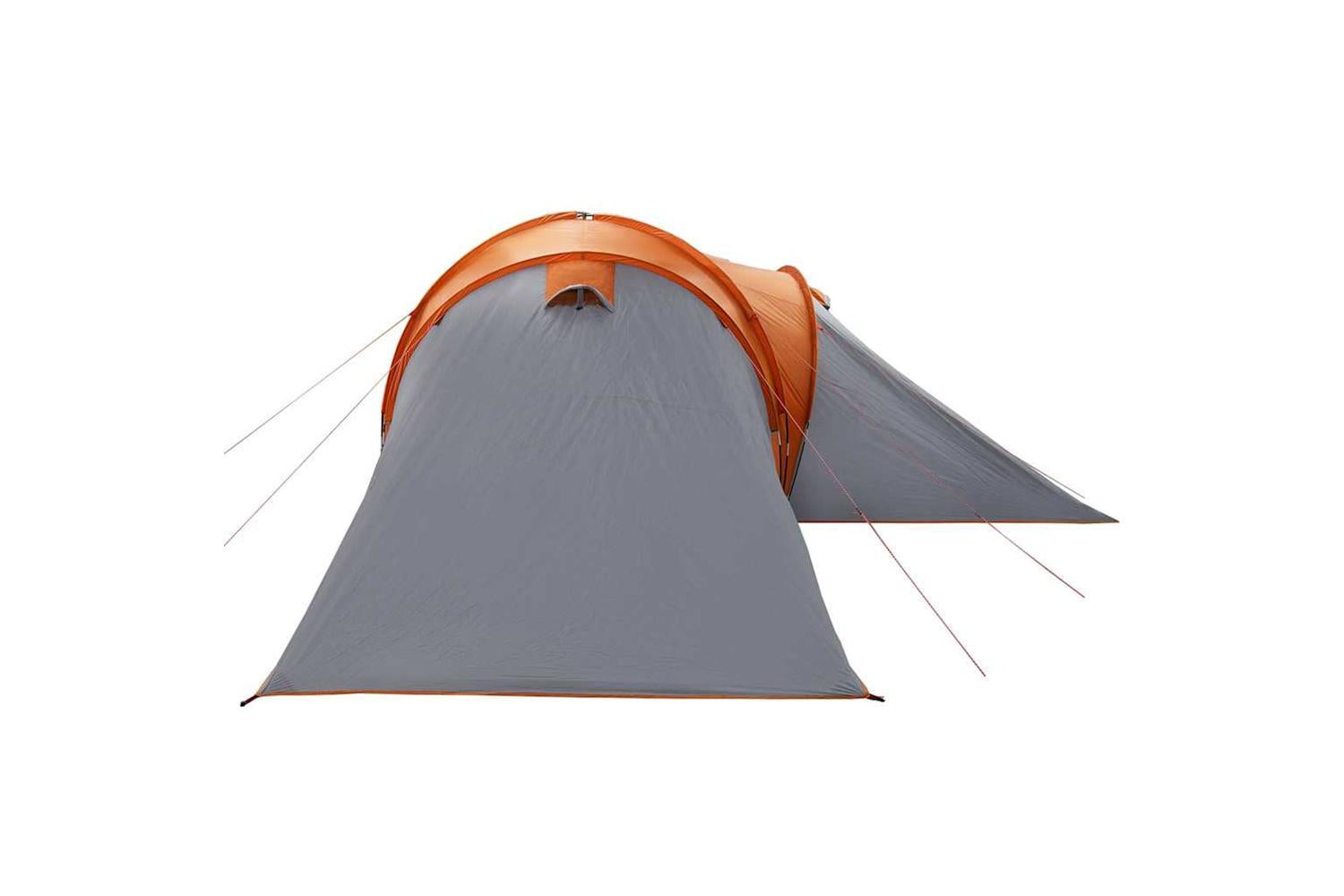 Vidaxl Family Tent Dome 6-person Grey And Orange Waterproof-8