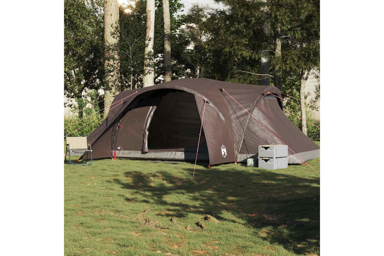 Vidaxl Family Tent Dome 6-person Brown Waterproof-3