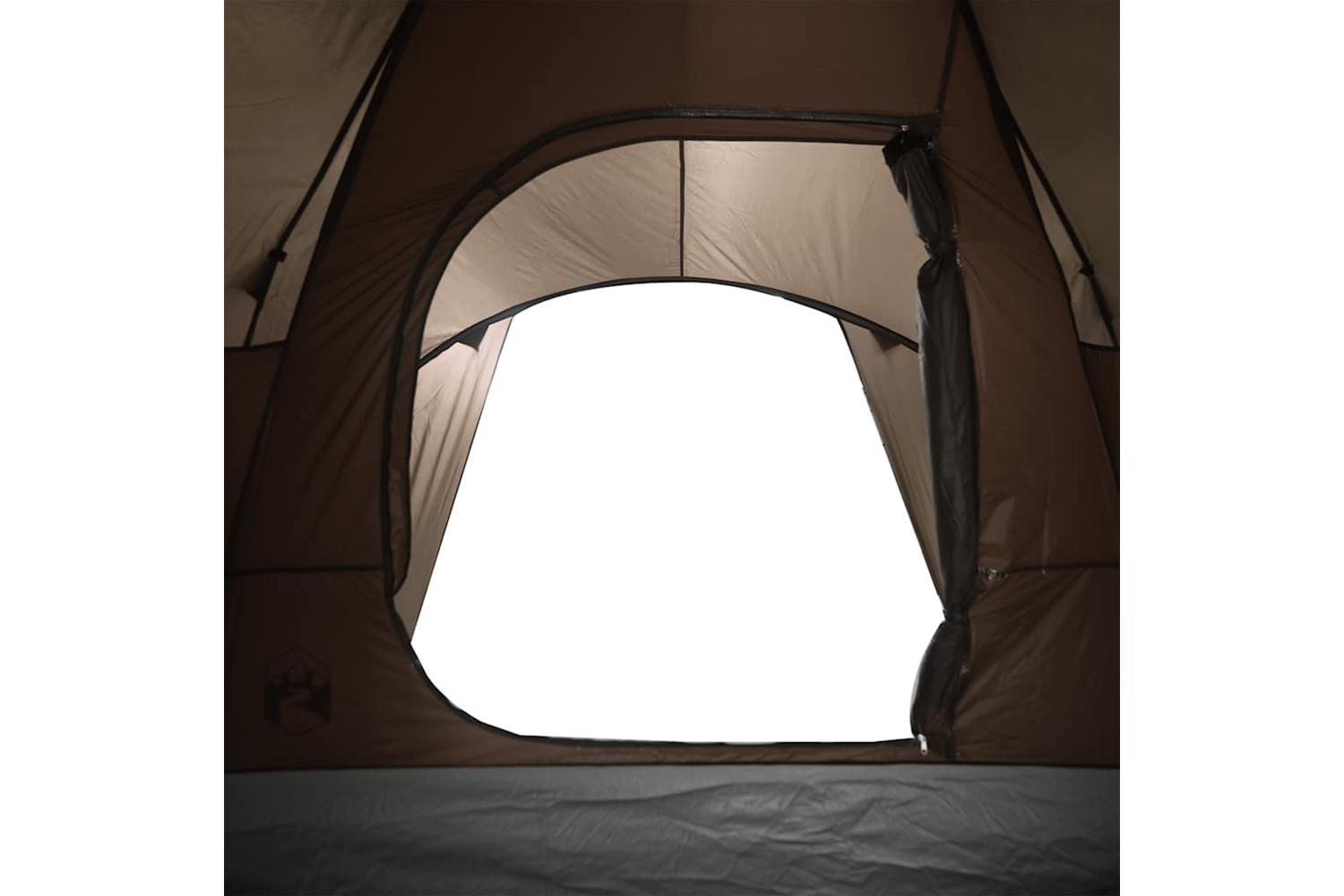 Vidaxl Family Tent Dome 6-person Brown Waterproof-10